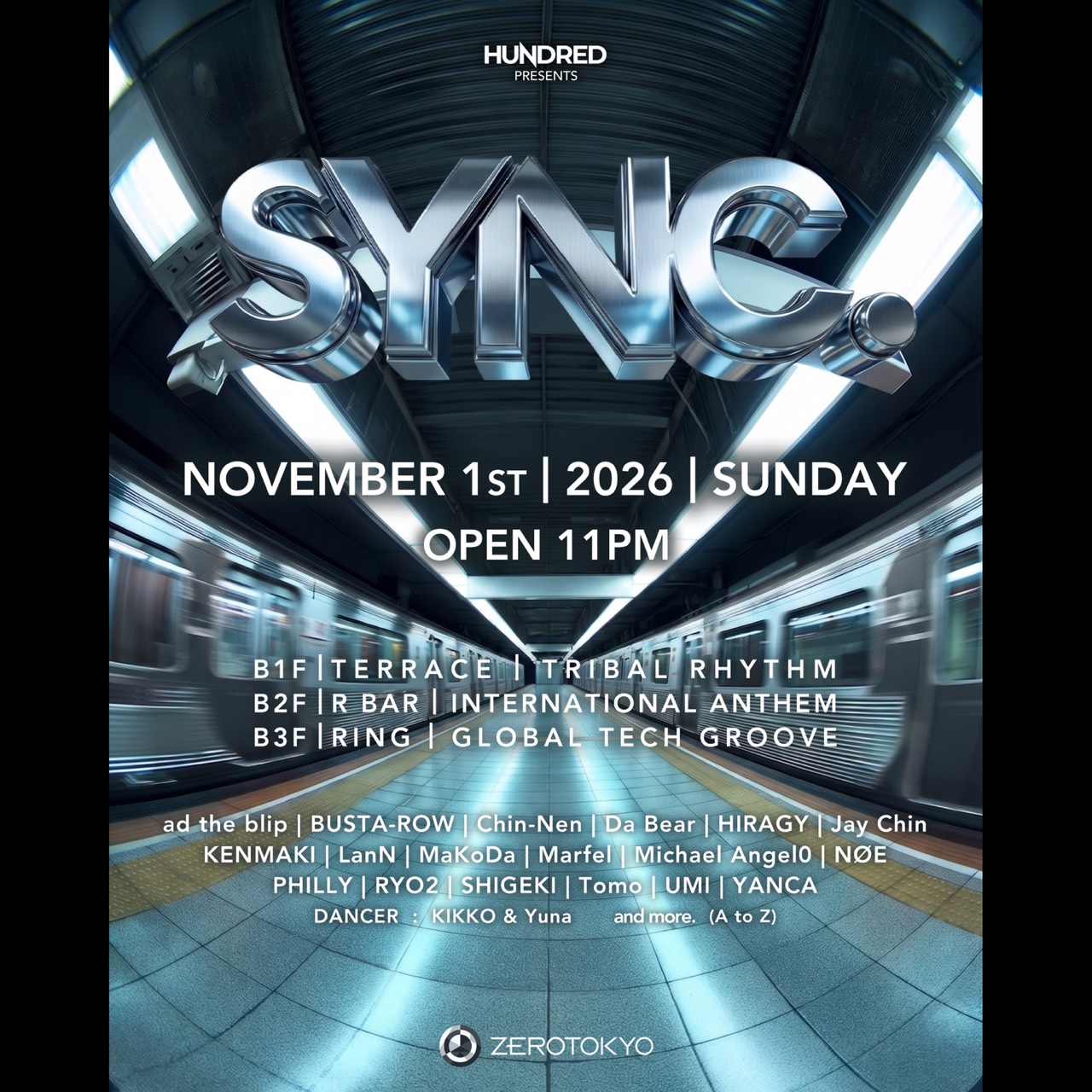 SYNC.｜ZEROTOKYOのフライヤー